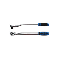 BGS 324 | Umschaltknarre | extra lang | 12,5 mm (1/2") | 380 mm | ergonomisch | rutschfest | gekröpft | Knarre | Ratsche