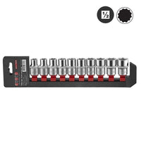 1/2" Nuss Satz 12-kant 10 tlg