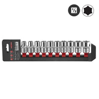 1/2" Nuss Satz 6-kant 10 tlg