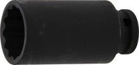 Kraft-Steckschlüssel-Einsatz Sechskant, tief | 1/2" | SW 30 mm
