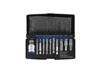 Schraubenausdreher-Satz  für defektes T-Profil (für Torx) T10 - T55  11-tlg.
