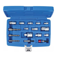 Bit-Adapter- / Steckschlüssel-Adapter-Satz | 16-tlg.