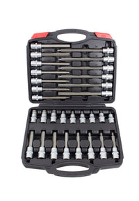 Bit-Stecknuss-Set 1/2" Sechskant 30 tlg