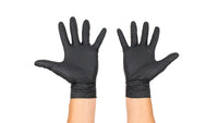 schwarze Nitril Handschuhe gr. L 100 stk Packung