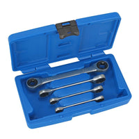 Doppel-Ratschenringschlüssel Satz, 4-tlg. E-Torx  E6-24
