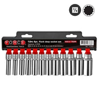 3/8" Nuss Satz lang 12-kant 12 tlg
