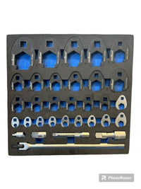 Krähenfußschlüssel-Satz in Schaumstoff  32-teilig 3/8"+1/2"+3/4"