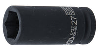 Kraft-Steckschlüssel-Einsatz Sechskant, tief 3/4"  SW 27 mm
