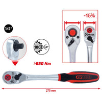 1/2" Umschaltknarre, 100 Zahn Monster