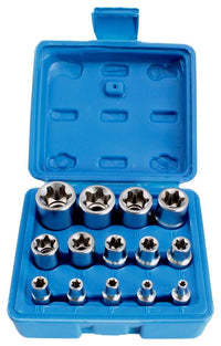 E-Torx Stecknuss Set 1/4"+3/8"+1/2"