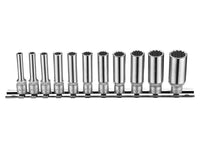 Steckschlüsselsatz lang 12-kant 1/4" (SAE)