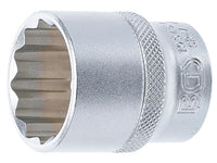 Steckschlüssel-Einsatz Zwölfkant 1/2" SW 27mm