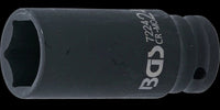 Kraft-Steckschlüssel-Einsatz Sechskant, tief 1/2" SW 24 mm