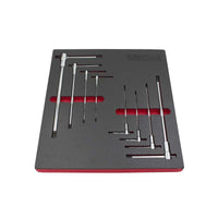 Inbusschlüssel-Set mit T-Griff,  2–10 mm