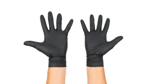 black nitril handschuhe L