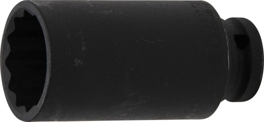 Kraft-Steckschlüssel-Einsatz Sechskant, tief | 1/2″ | SW 30 mm