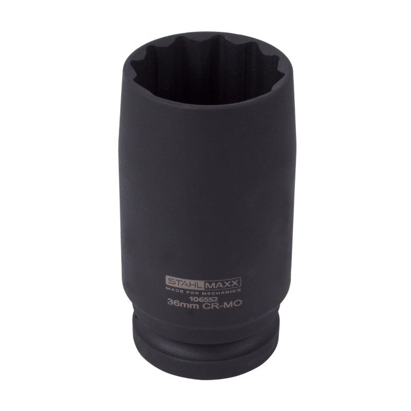 Stecknuss 12kant, SW36, 3/4 schlank, für Antriebswelle, Hinterachswellenflansch, Differential