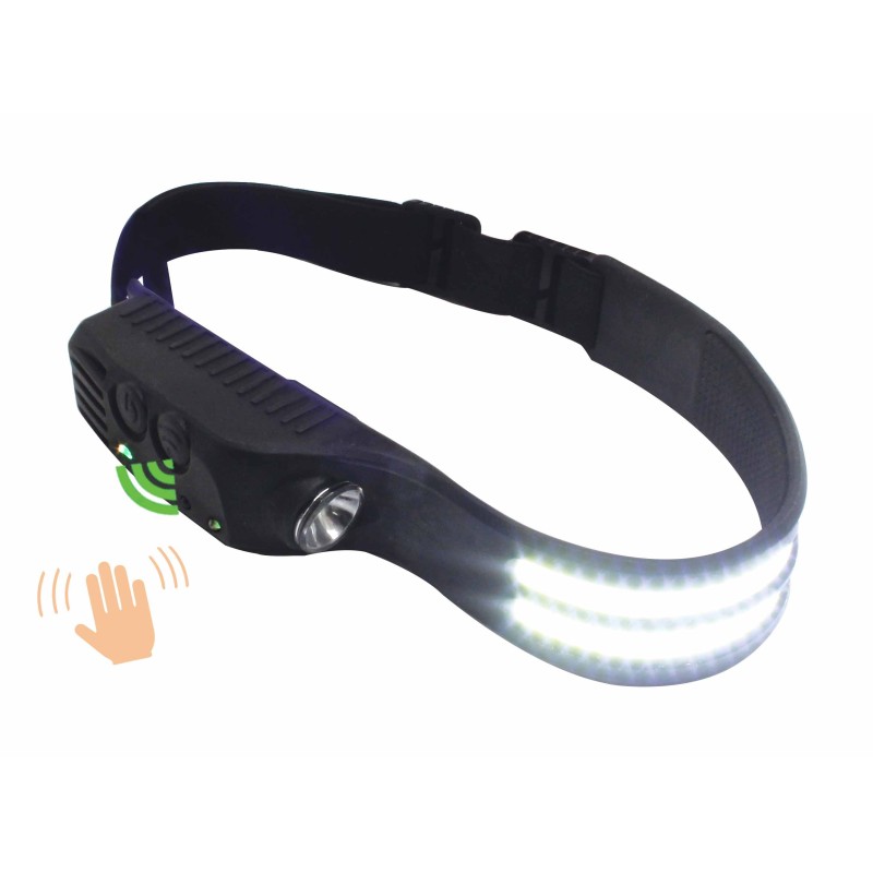 Stirnlampe Kopflampe mit Sensor