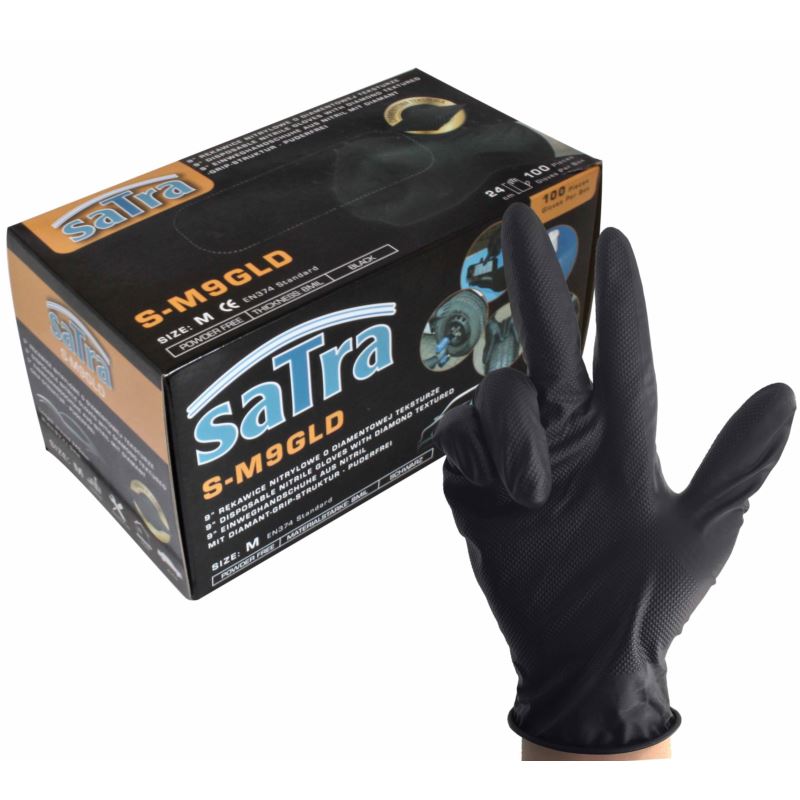 Nitril Handschuhe mit Diamanttextur Gr. M  100 Stück