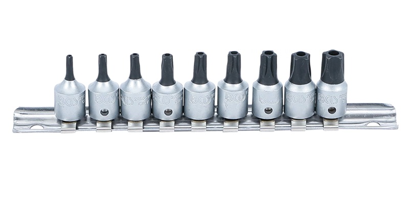 Bit-Einsatz-Satz 1/4″ TS-Profil  Torx Plus  mit Bohrung